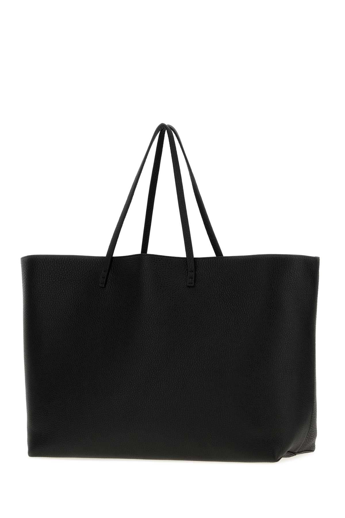 Fendi Women Black Leather Reversible Shopping Bag FENDI