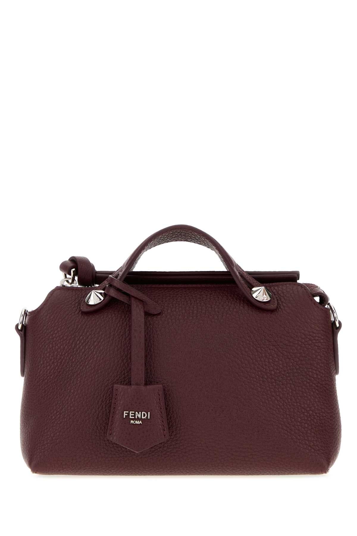 Fendi Women Grape Leather Mini By The Way Soft Handbag FENDI