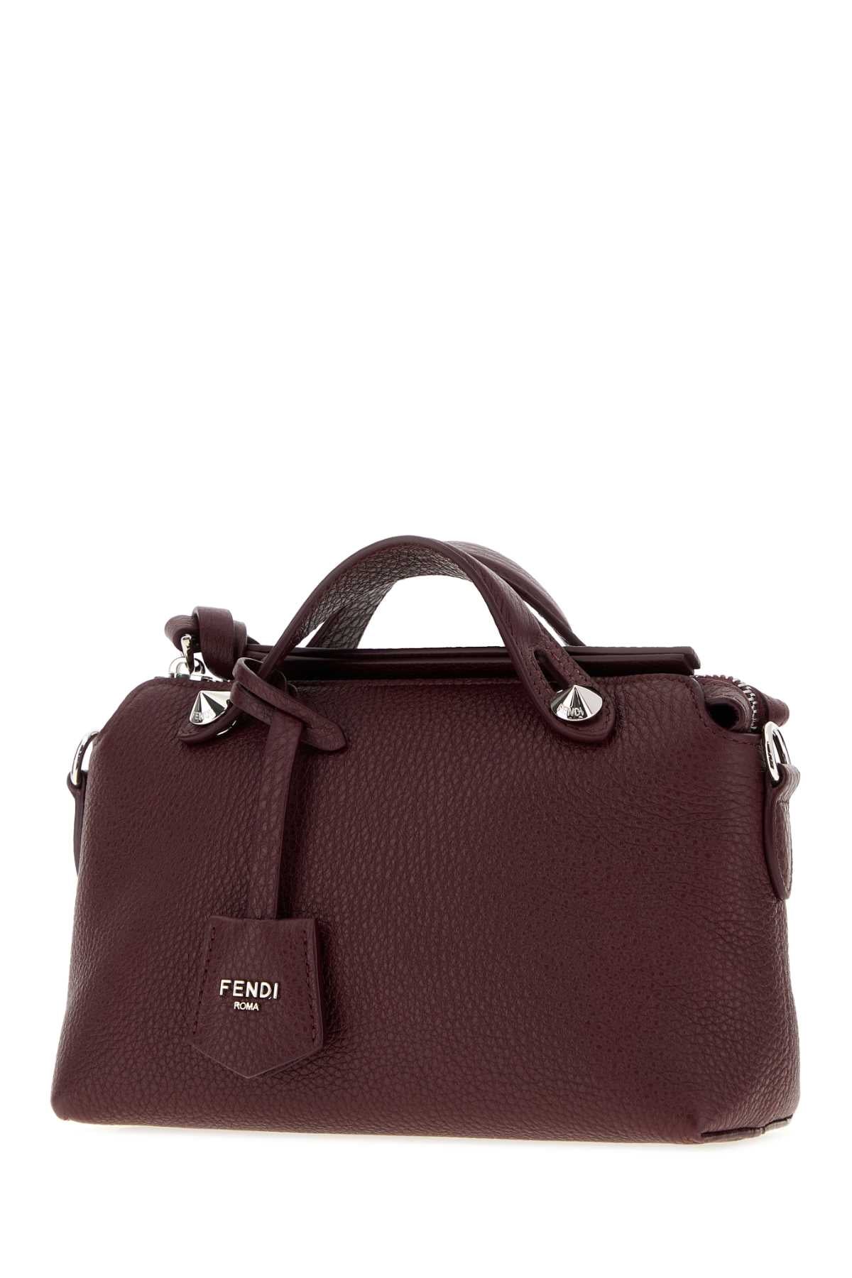 Fendi Women Grape Leather Mini By The Way Soft Handbag FENDI