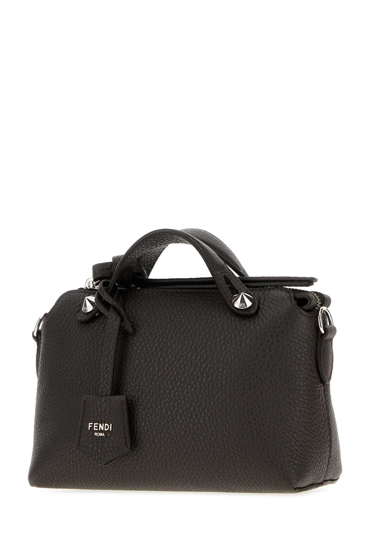 Fendi Women Dark Brown Leather Mini By The Way Soft Handbag FENDI