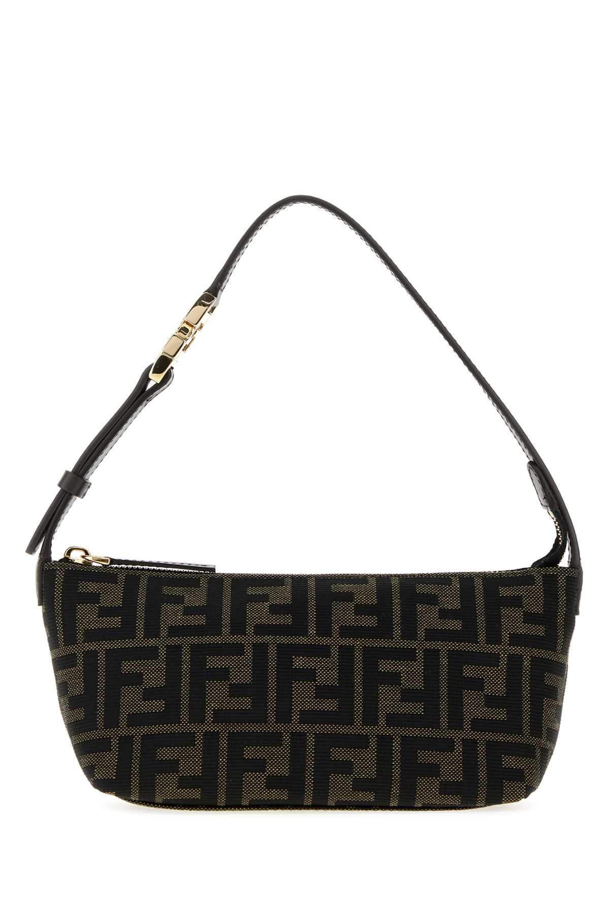 Fendi Women Embroidered Jacquard Small Vanity Handbag FENDI