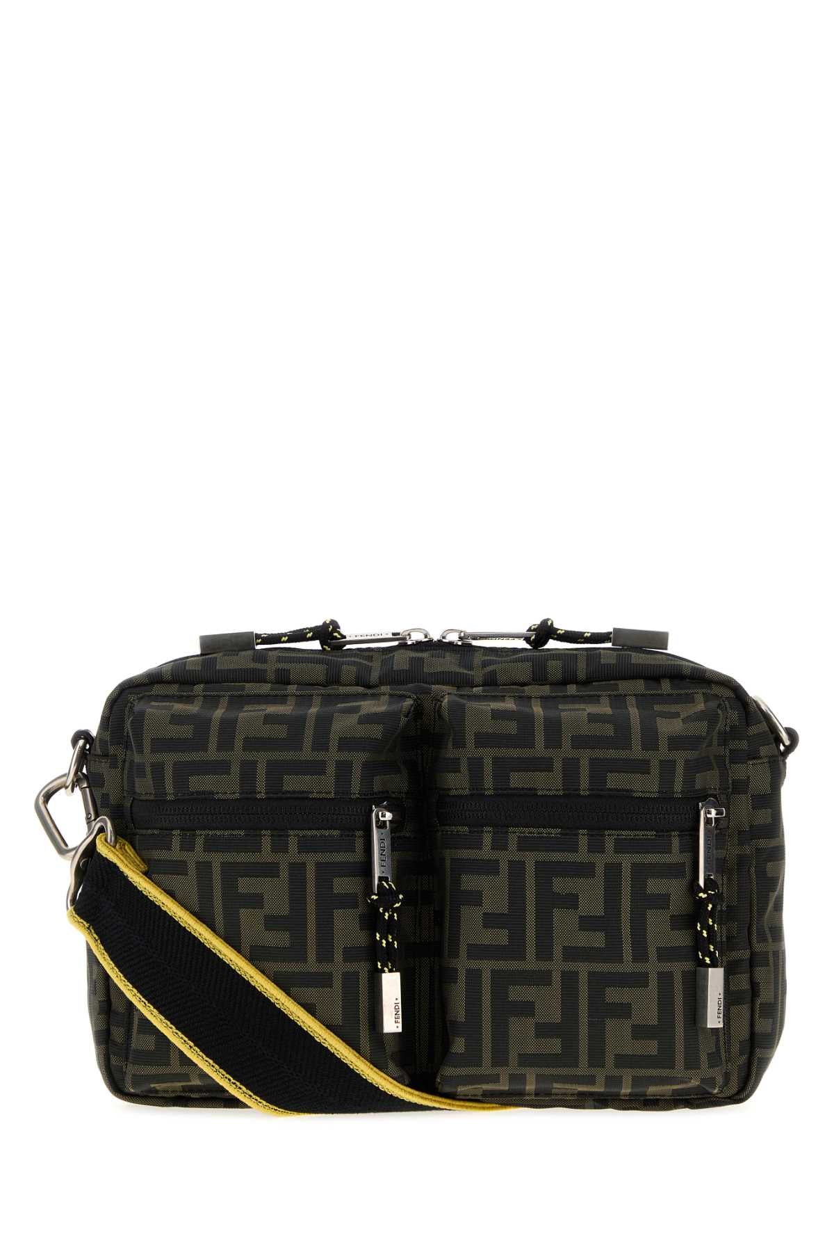 Fendi Men Embroidered Fabric Camera Case Crossbody Bag FENDI