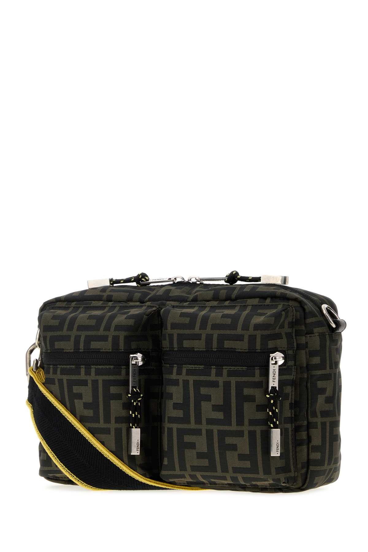 Fendi Men Embroidered Fabric Camera Case Crossbody Bag FENDI