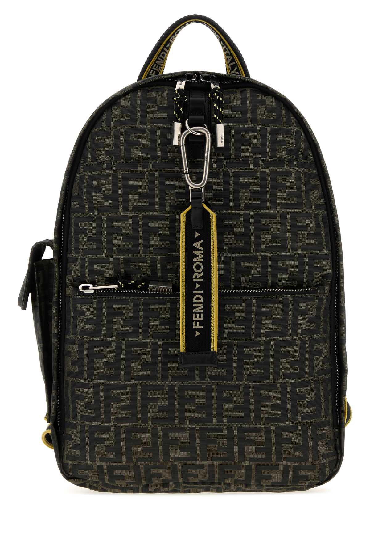 Fendi Men Embroidered Fabric Backbag FENDI