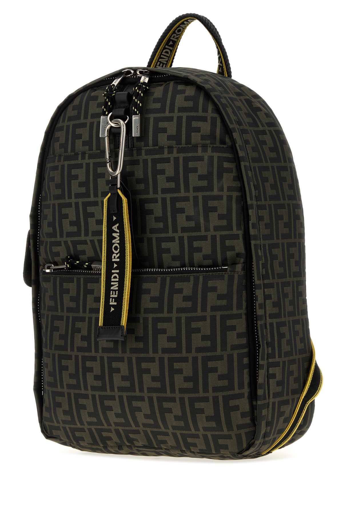 Fendi Men Embroidered Fabric Backbag FENDI