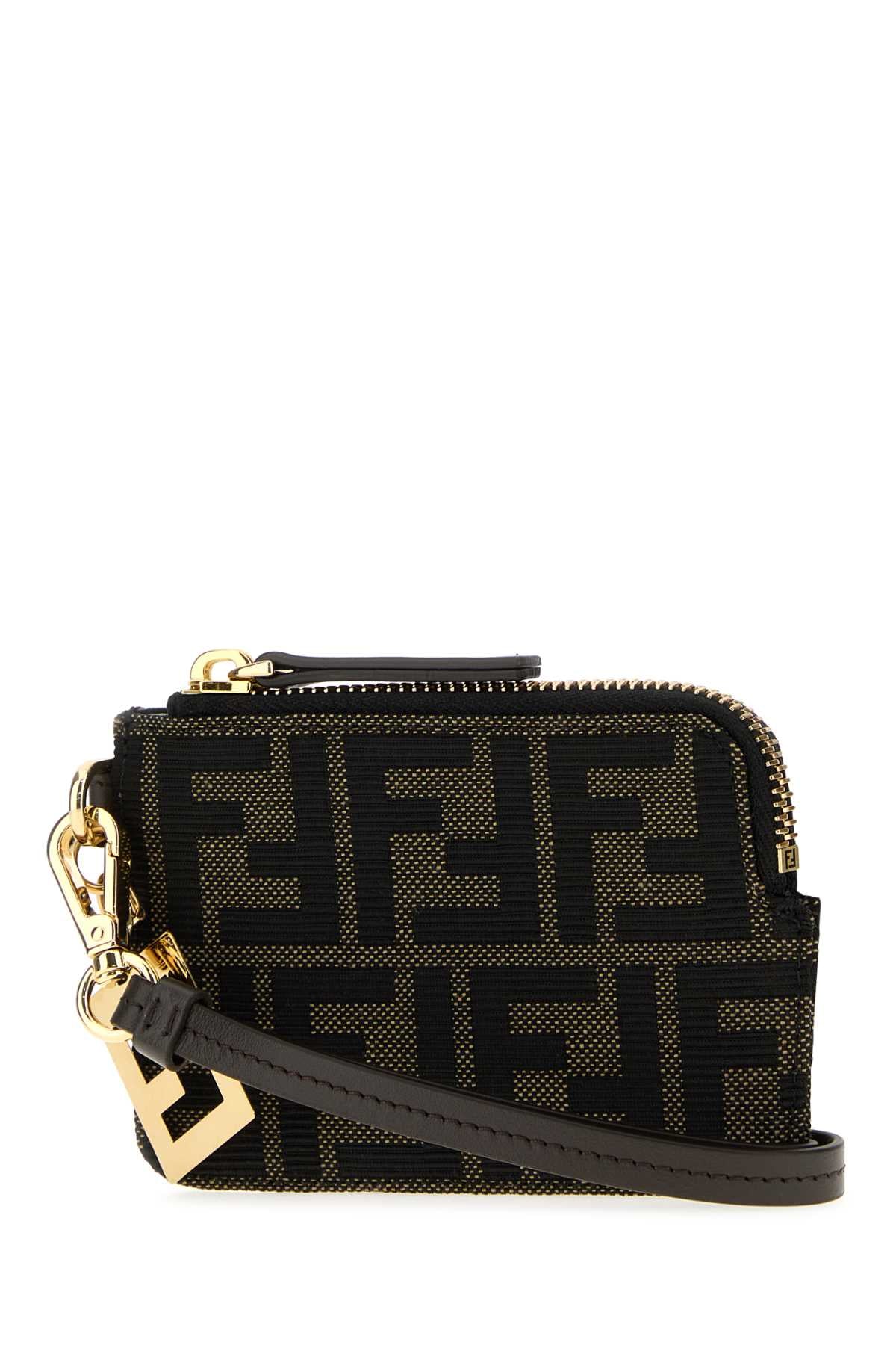 Fendi Women Embroidered Jacquard Card Holder FENDI