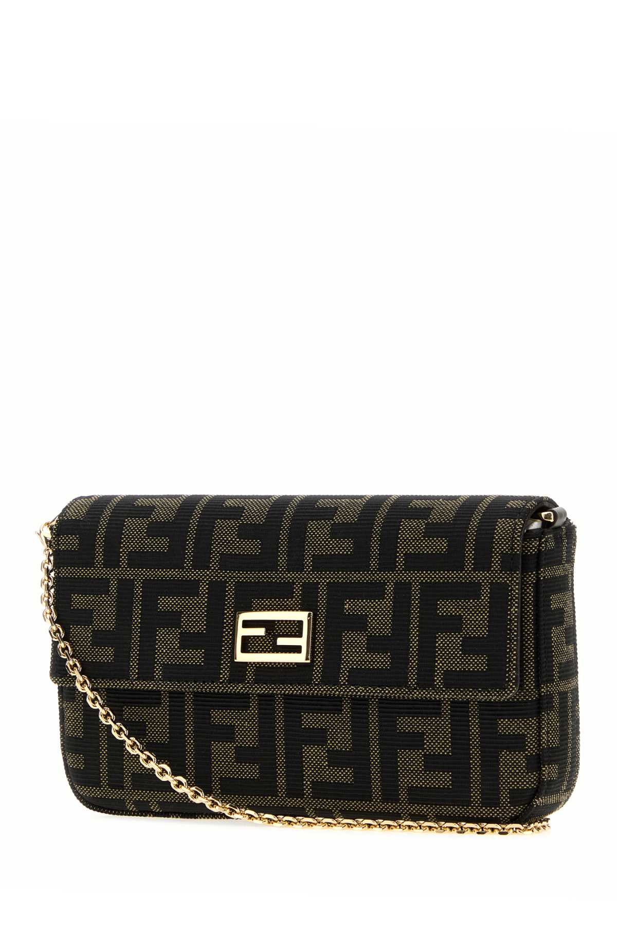 Fendi Women Embroidered Jacquard Tube Wallet FENDI