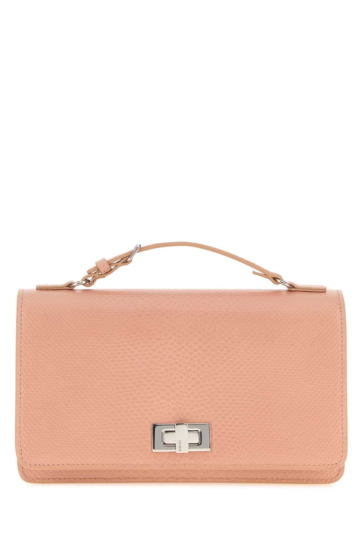 Fendi Women Pink Leather Pekaboo Wallet FENDI