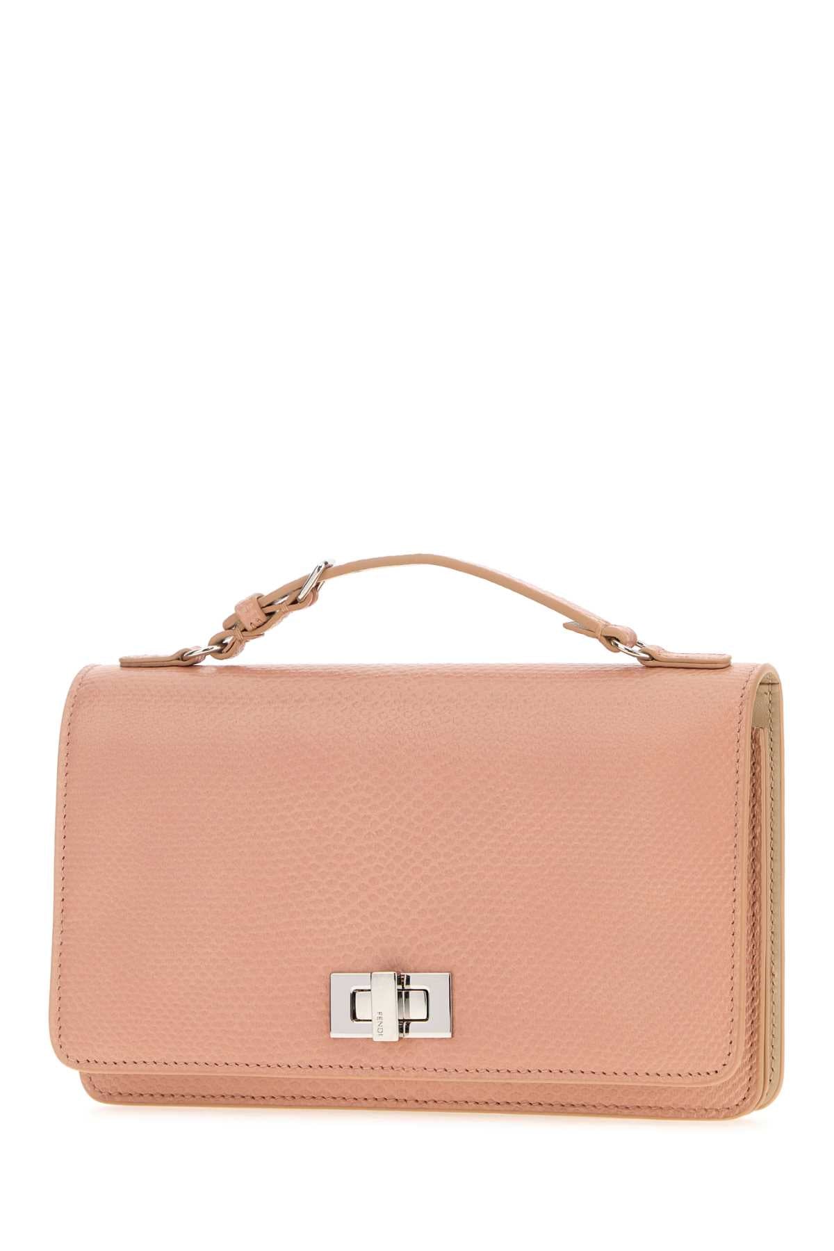 Fendi Women Pink Leather Pekaboo Wallet FENDI