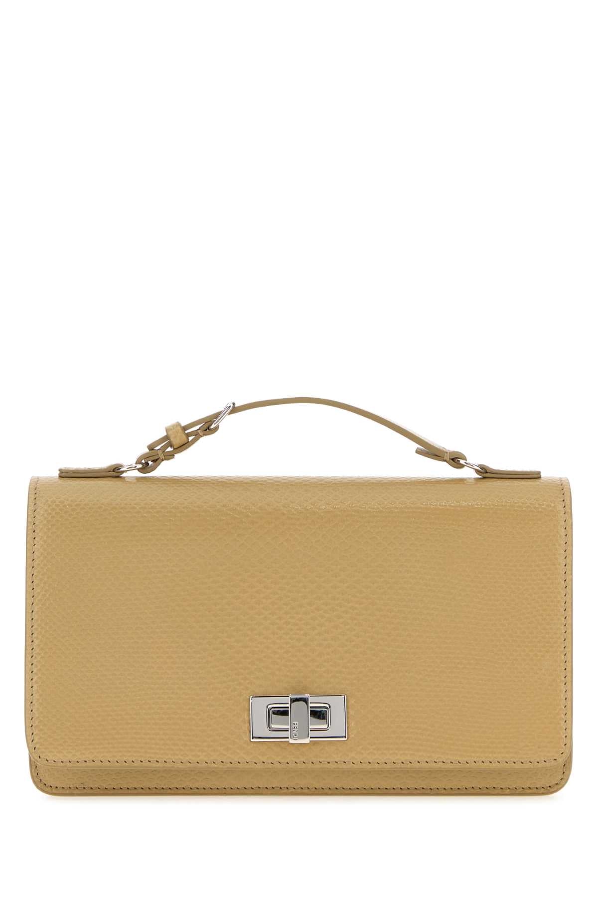 Fendi Women Beige Leather Pekaboo Wallet FENDI