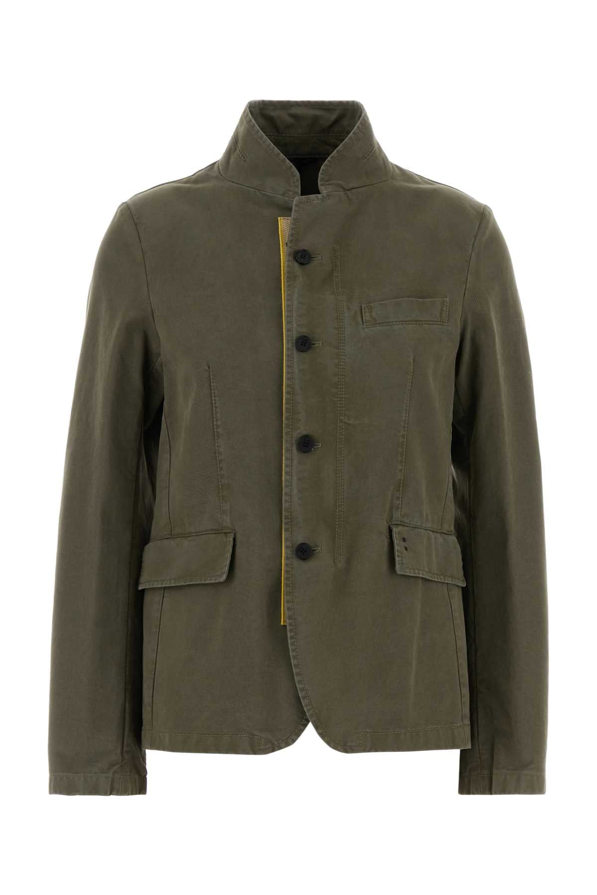 Fendi Women Army Green Drill Blazer FENDI