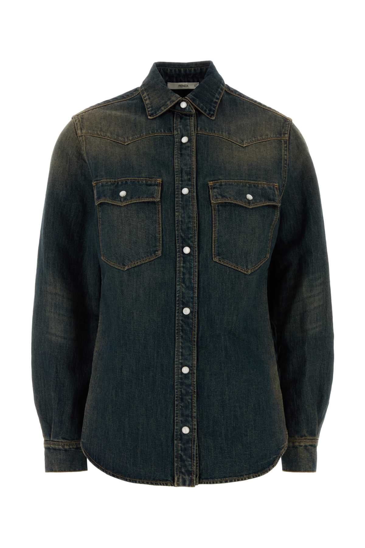 Fendi Women Denim Shirt FENDI