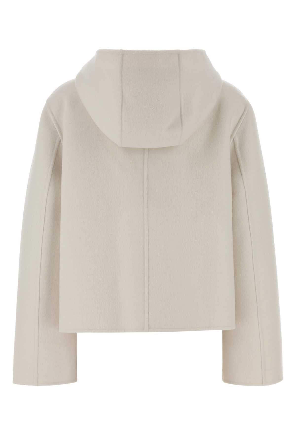 Fendi Women White Wool Blend Jacket FENDI