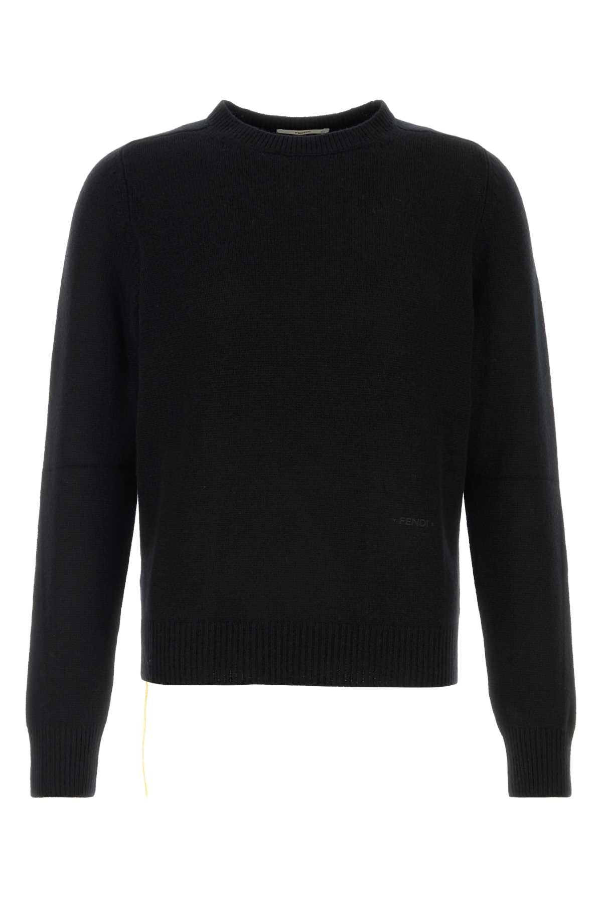 Fendi Men Black Cashmere Sweater FENDI