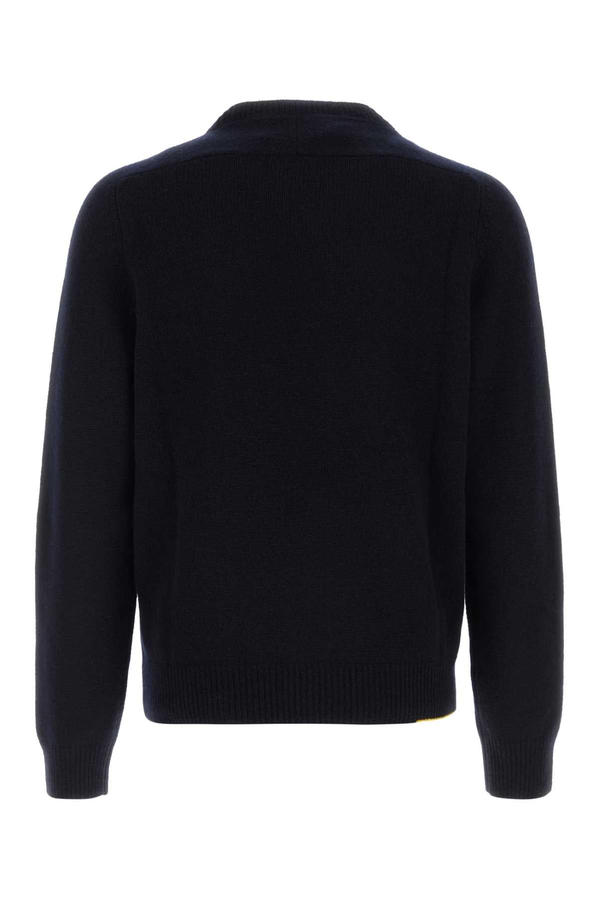Fendi Men Navy Blue Cashmere Sweater FENDI