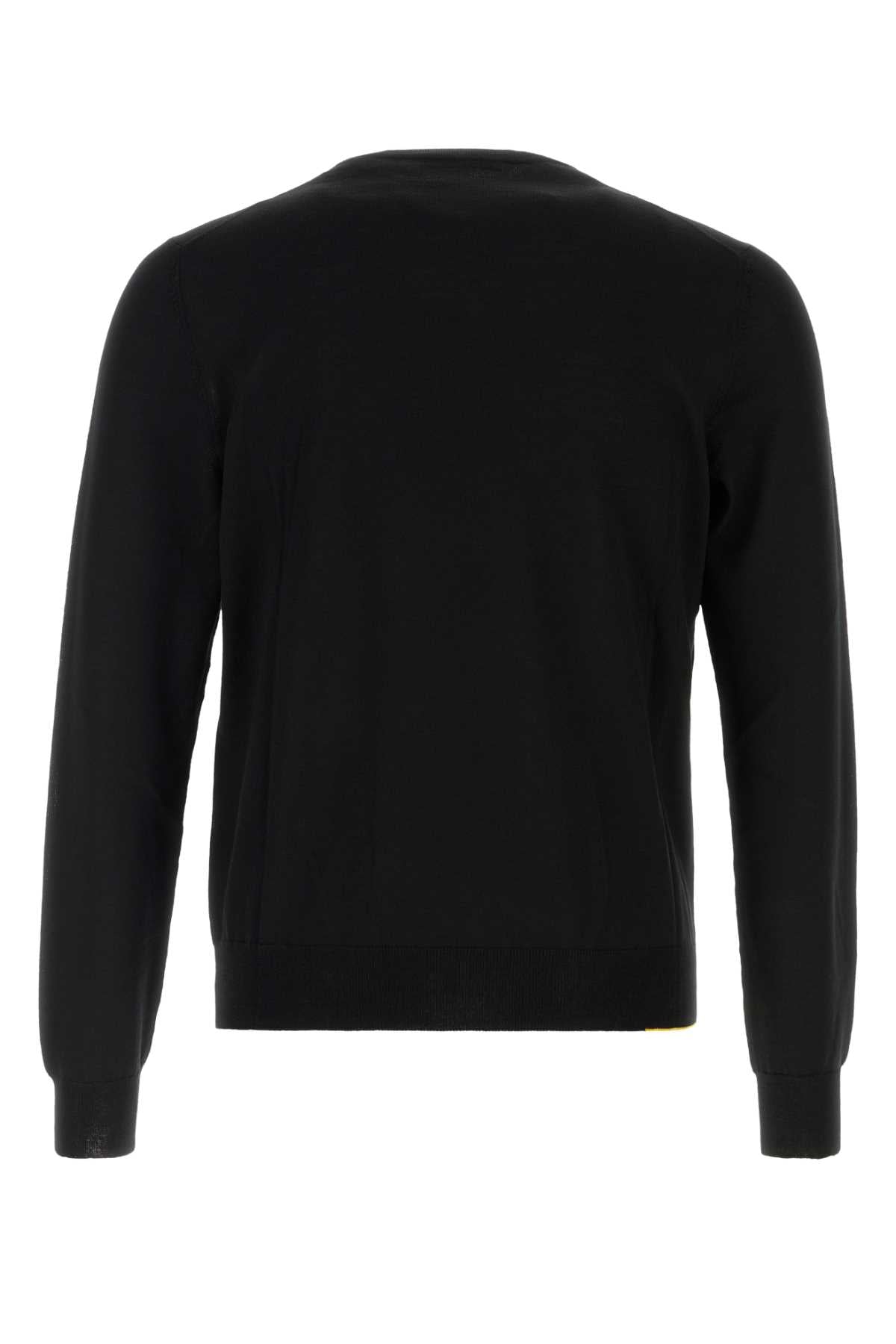 Fendi Men Black Stretch Wool Sweater FENDI