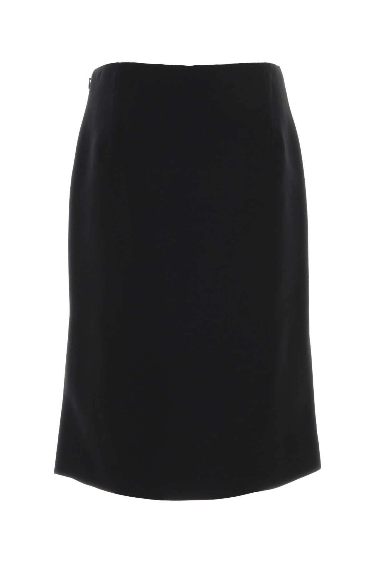 Fendi Women Black Wool Blend Skirt FENDI