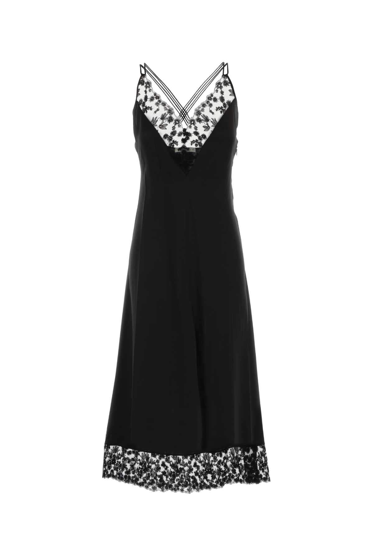 Fendi Women Black Satin Dress FENDI