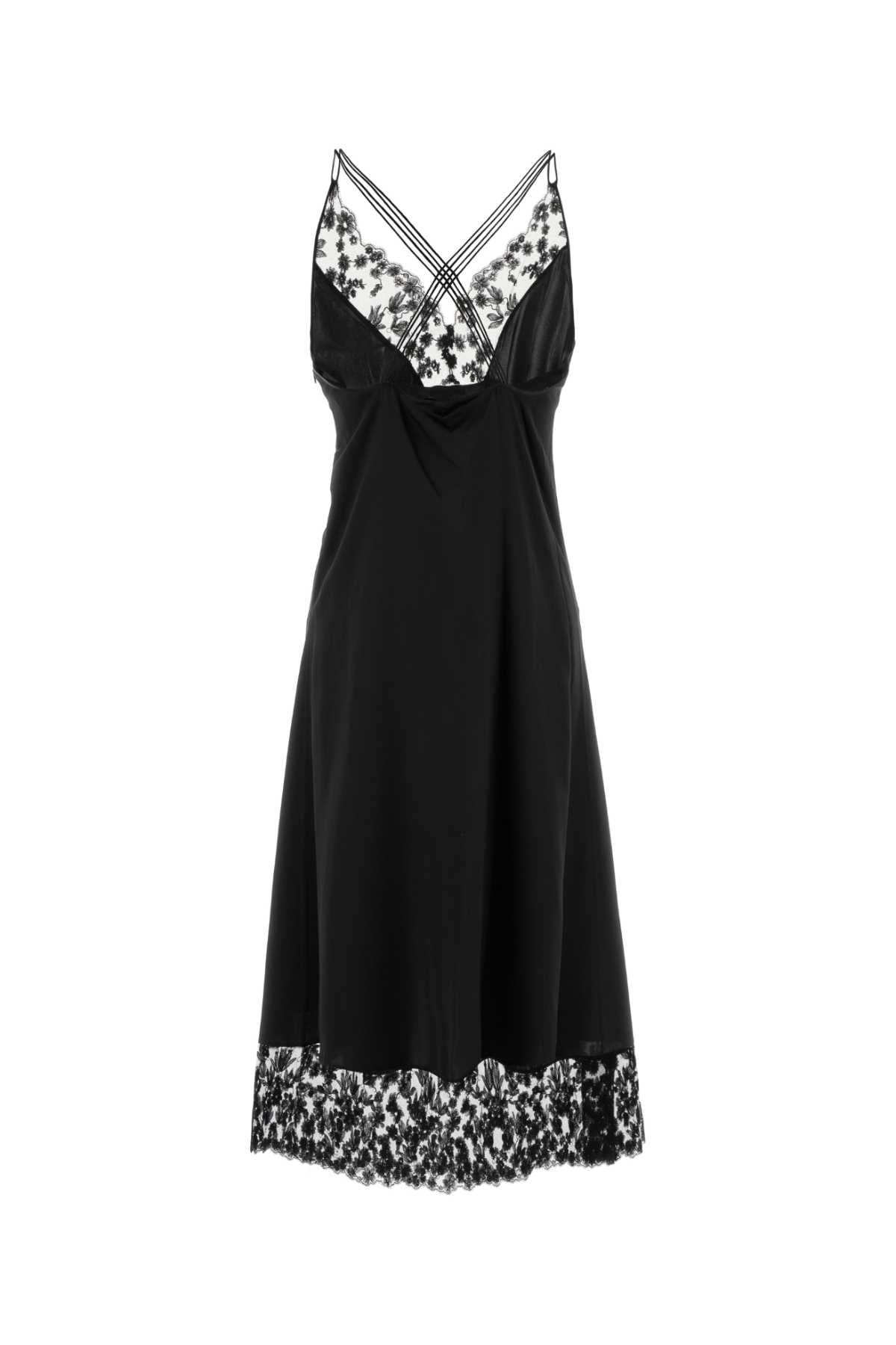 Fendi Women Black Satin Dress FENDI