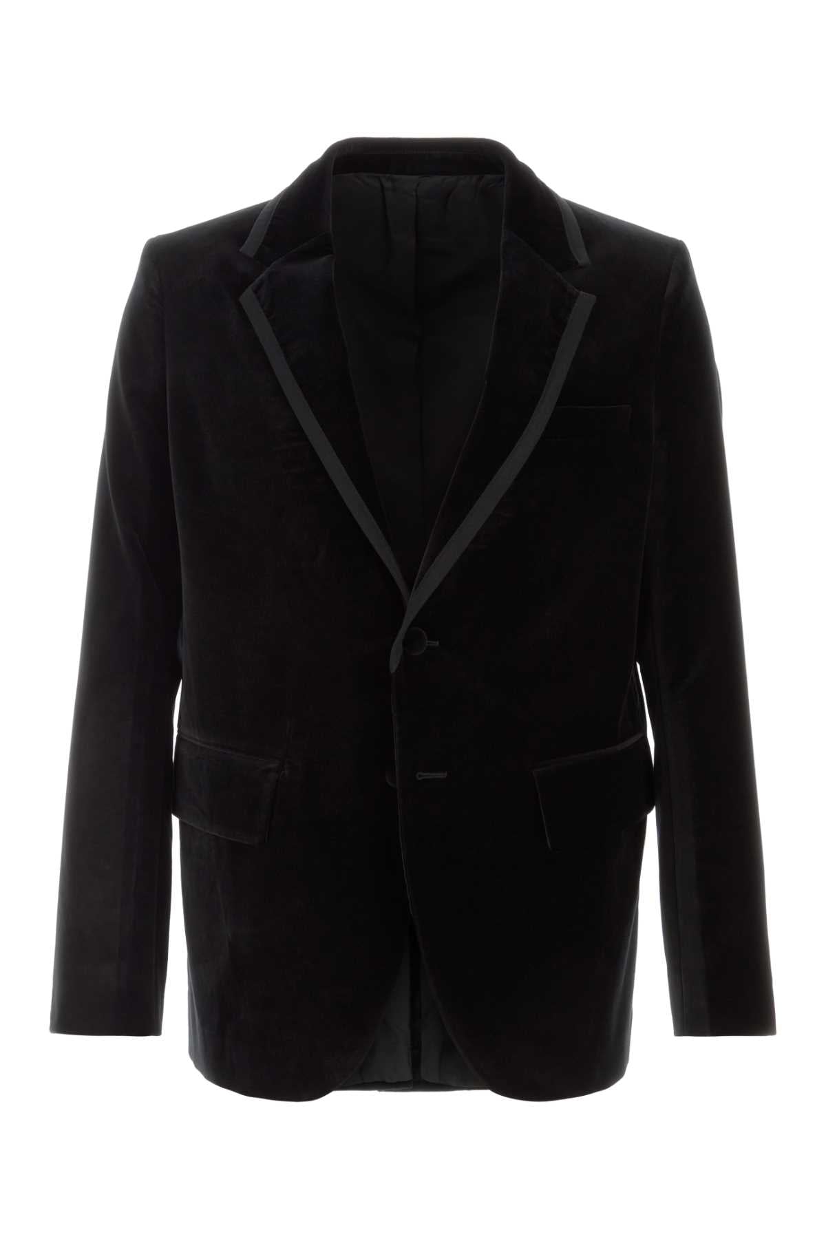 Fendi Men Black Velvet Blazer FENDI