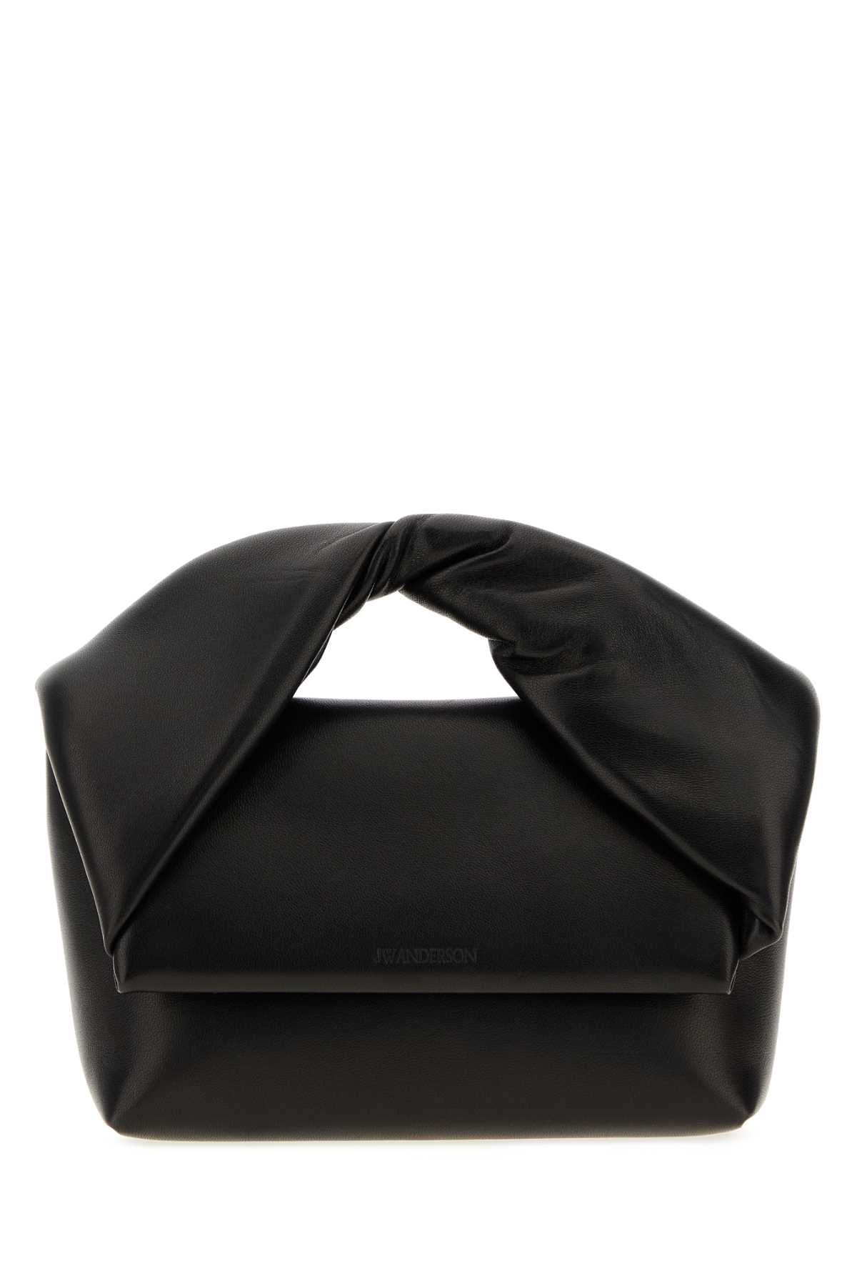 Jw Anderson Women Black Leather Mini Twister Handbag J.W. ANDERSON