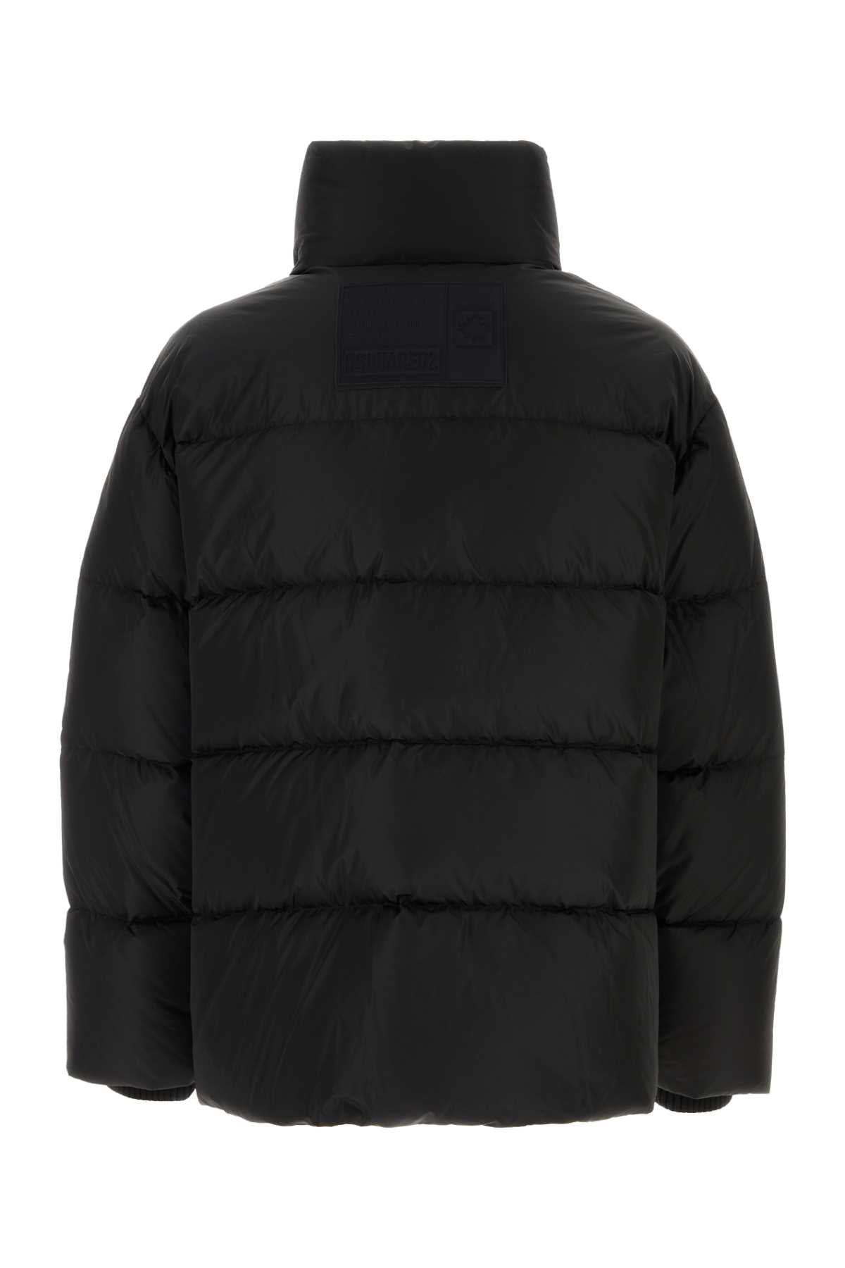 Dsquared Men Black Nylon Down Jacket DSQUARED2