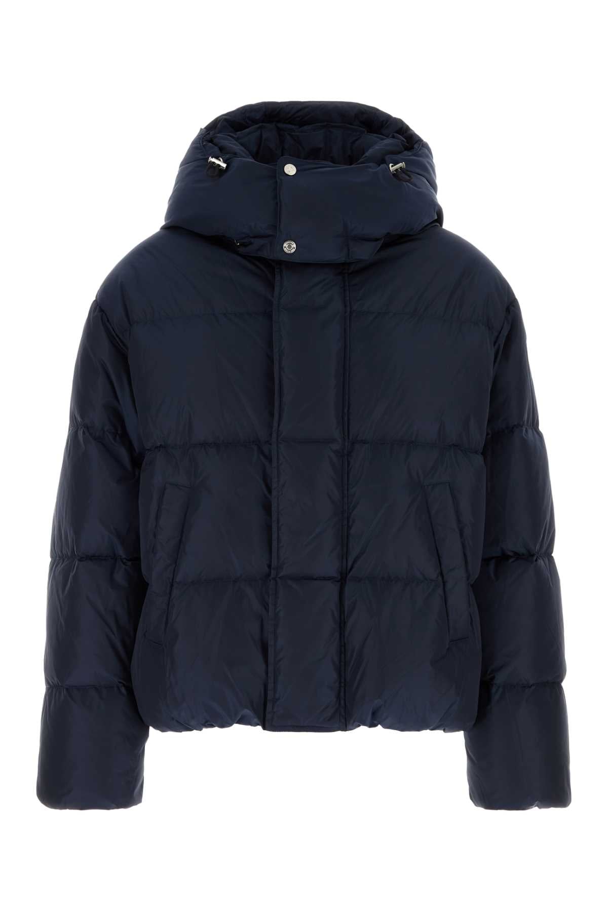 Dsquared Men Navy Blue Nylon Down Jacket DSQUARED2