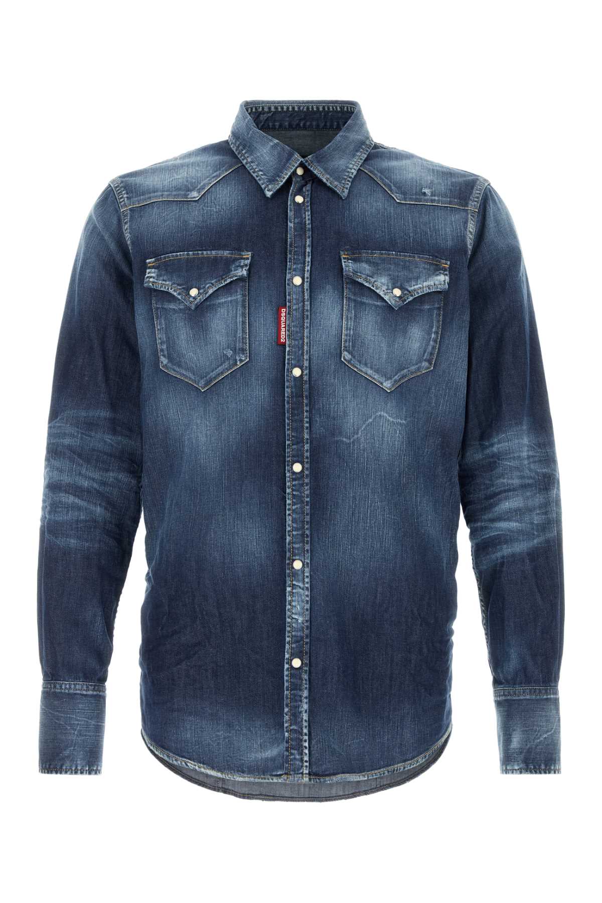 Dsquared Men Stretch Denim Shirt DSQUARED2