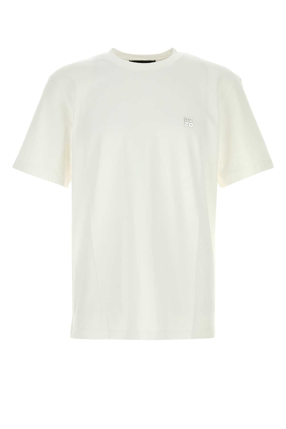 Dsquared Men White Cotton T-Shirt DSQUARED2