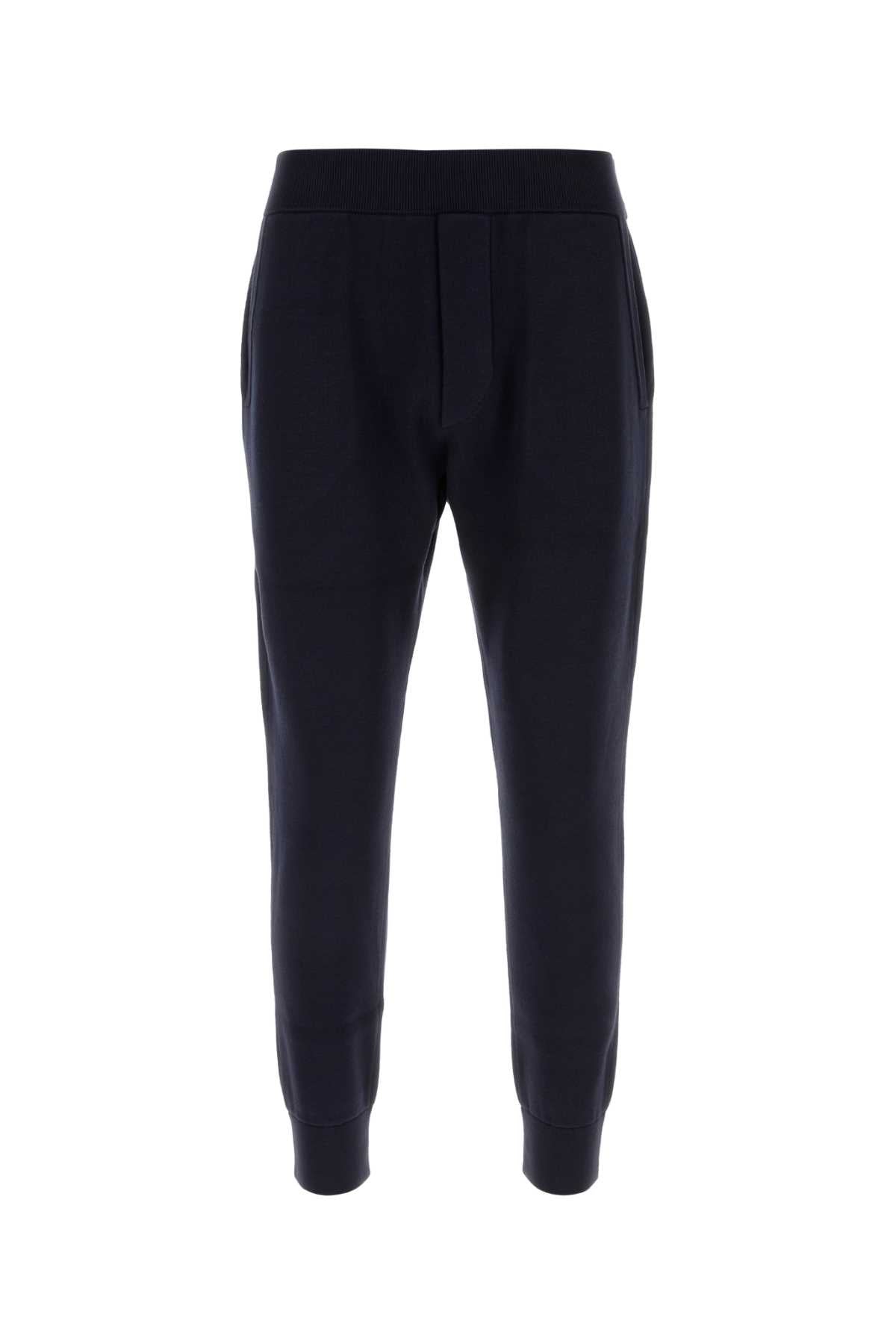 Dsquared Men Navy Blue Knit Joggers DSQUARED2