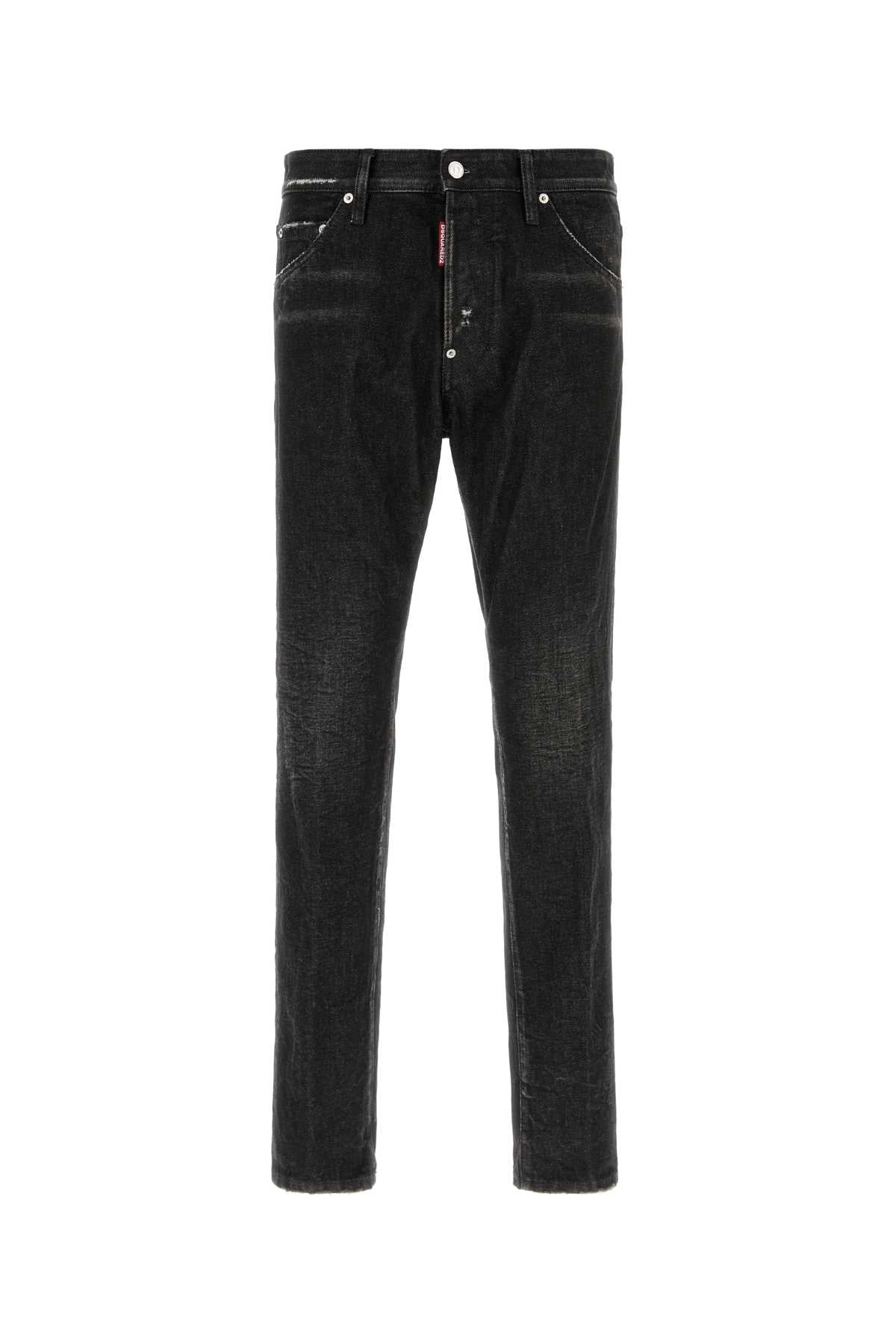 Dsquared Men Black Denim Teddy Jeans DSQUARED2