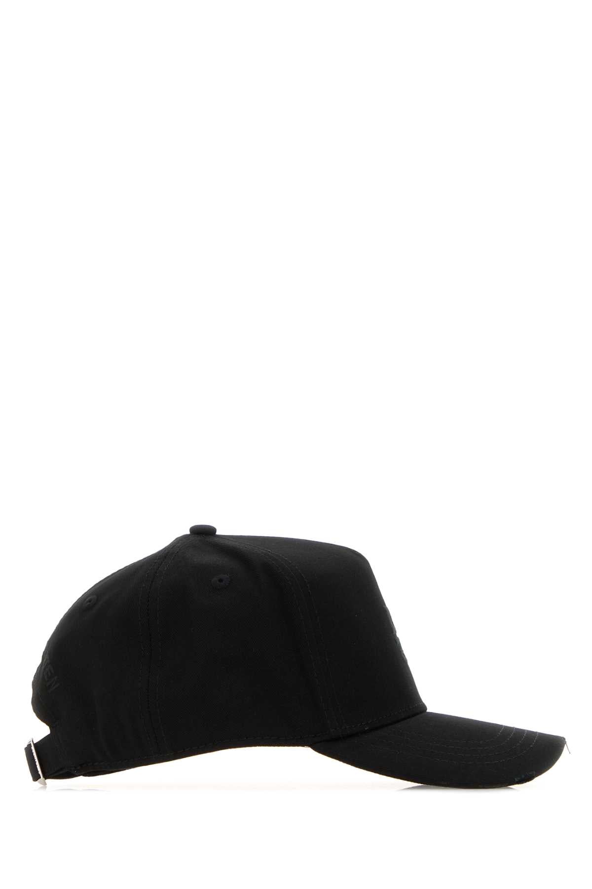 Dsquared Men Black Cotton Baseball Cap DSQUARED2