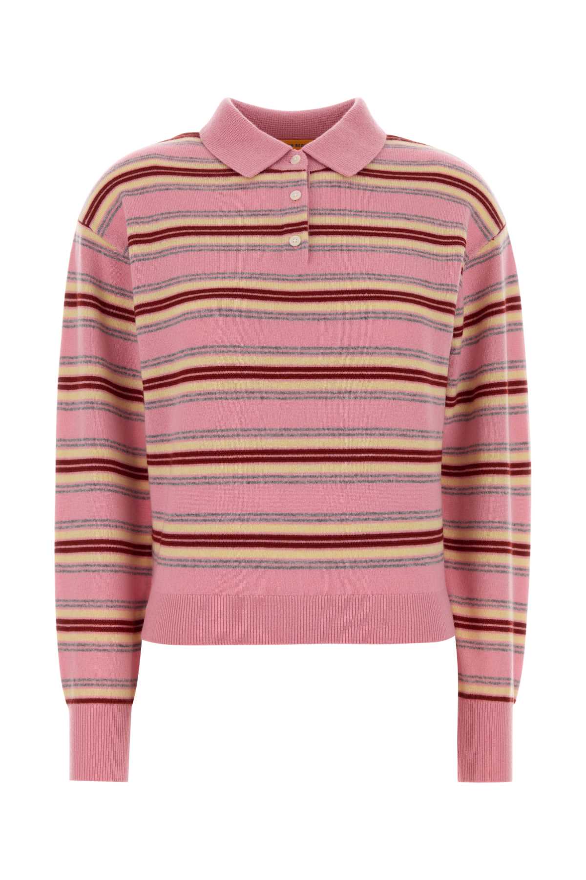 Guest In Residence Women Embroidered Cashmere Collegiate Polo Shirt GUEST IN RESIDENCE