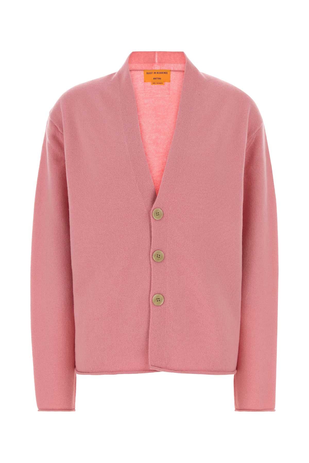Guest In Residence Women Pink Cashmere Oversize Everywear Cardigan GUEST IN RESIDENCE