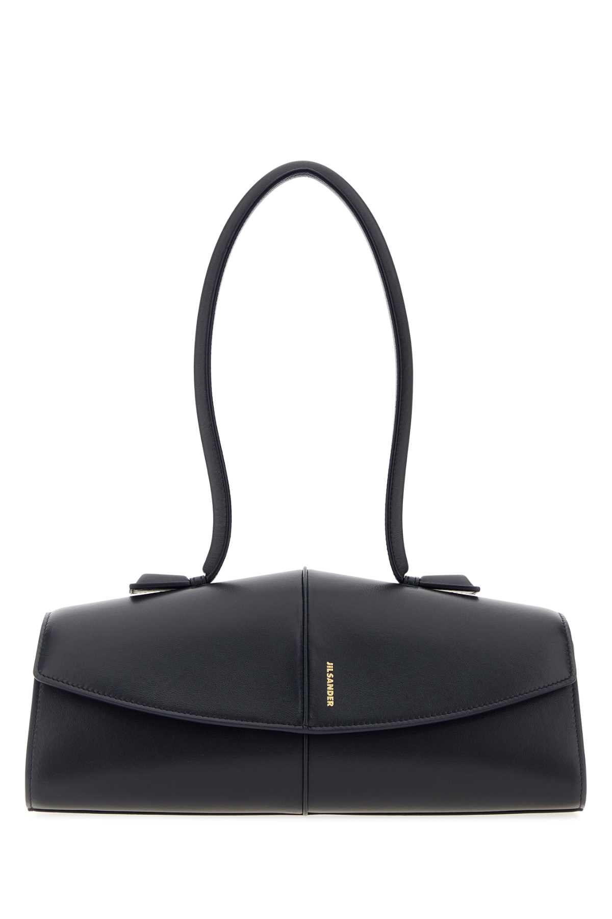 Jil Sander Women Midnight Blue Leather Linea Shoulder Bag JIL SANDER