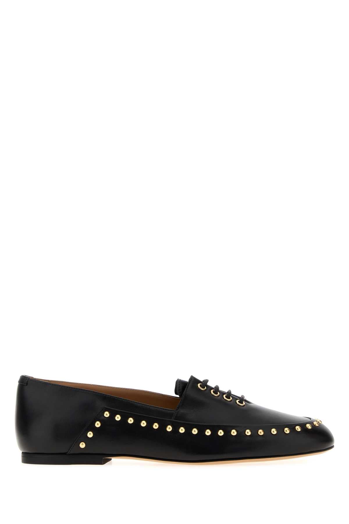 Jil Sander Women Black Leather Elyss Ballerinas JIL SANDER
