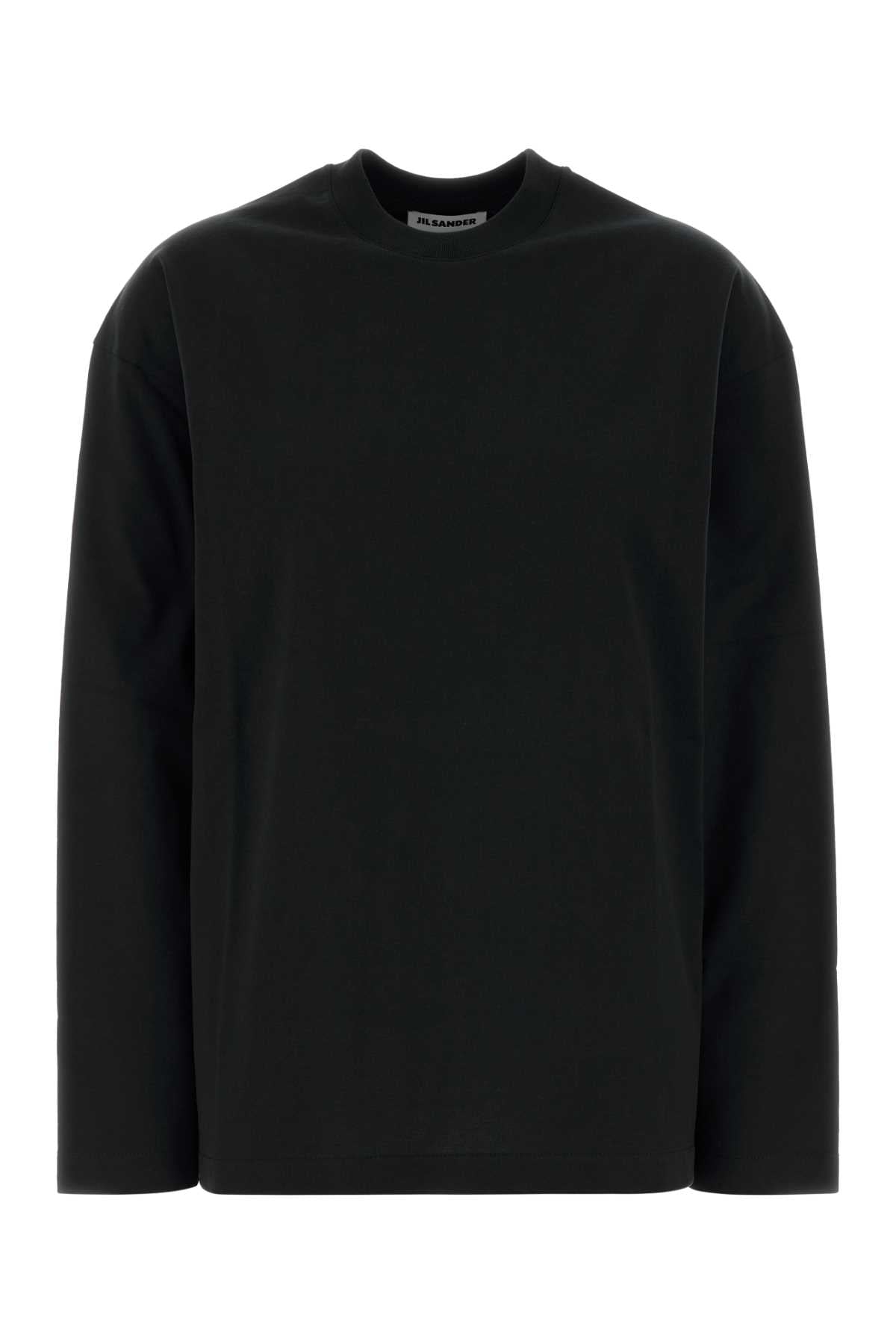 Jil Sander Women Black Cotton T-Shirt JIL SANDER