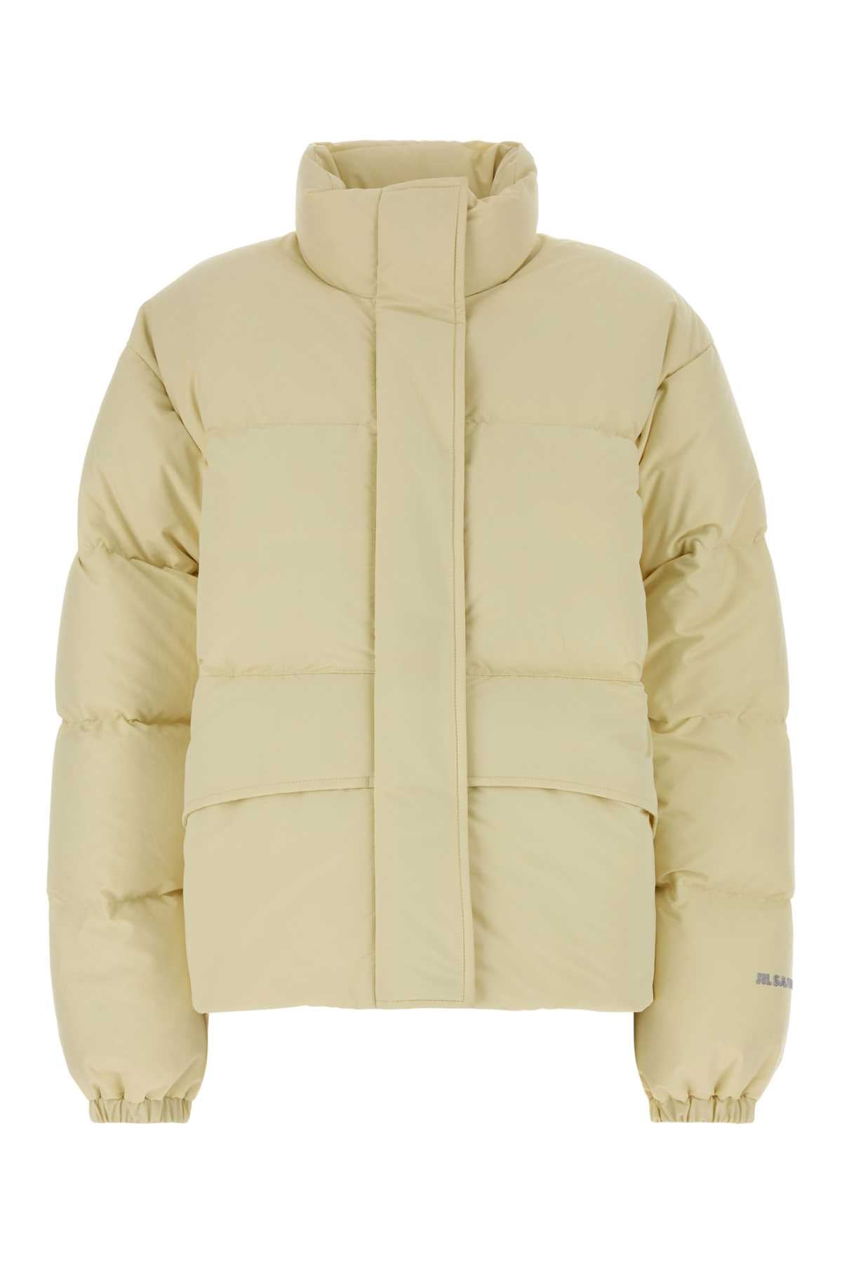 Jil Sander Women Cream Polyester Down Jacket JIL SANDER