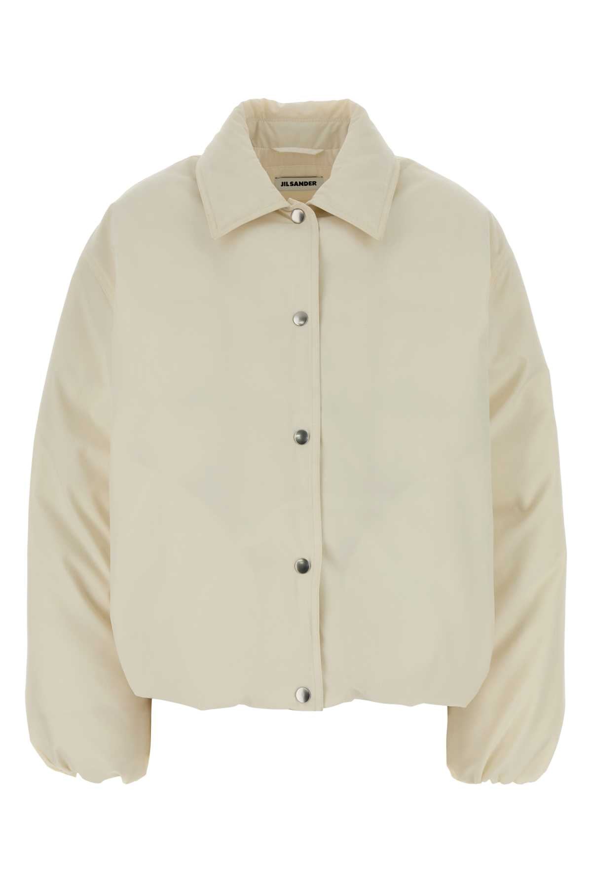 Jil Sander Women Ivory Polyester Down Jacket JIL SANDER