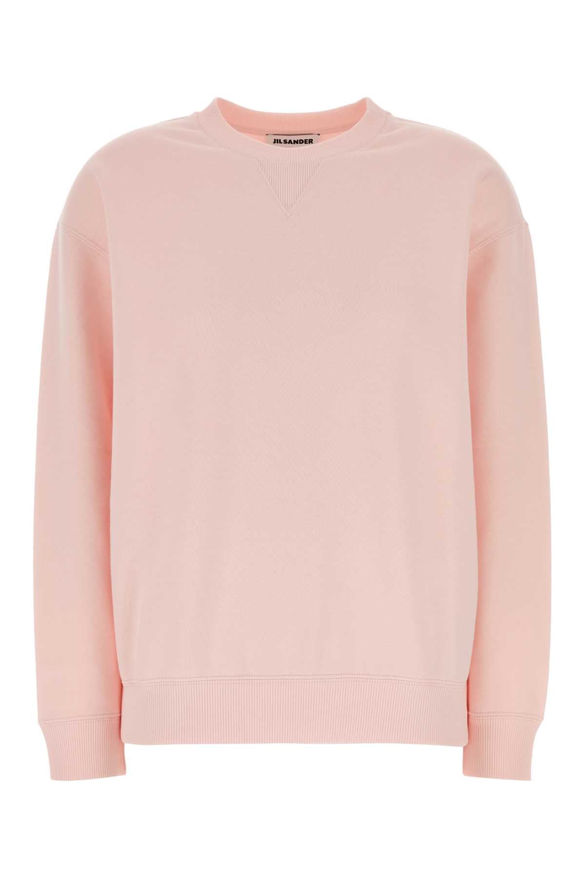 Jil Sander Women Pink Cotton Sweatshirt JIL SANDER