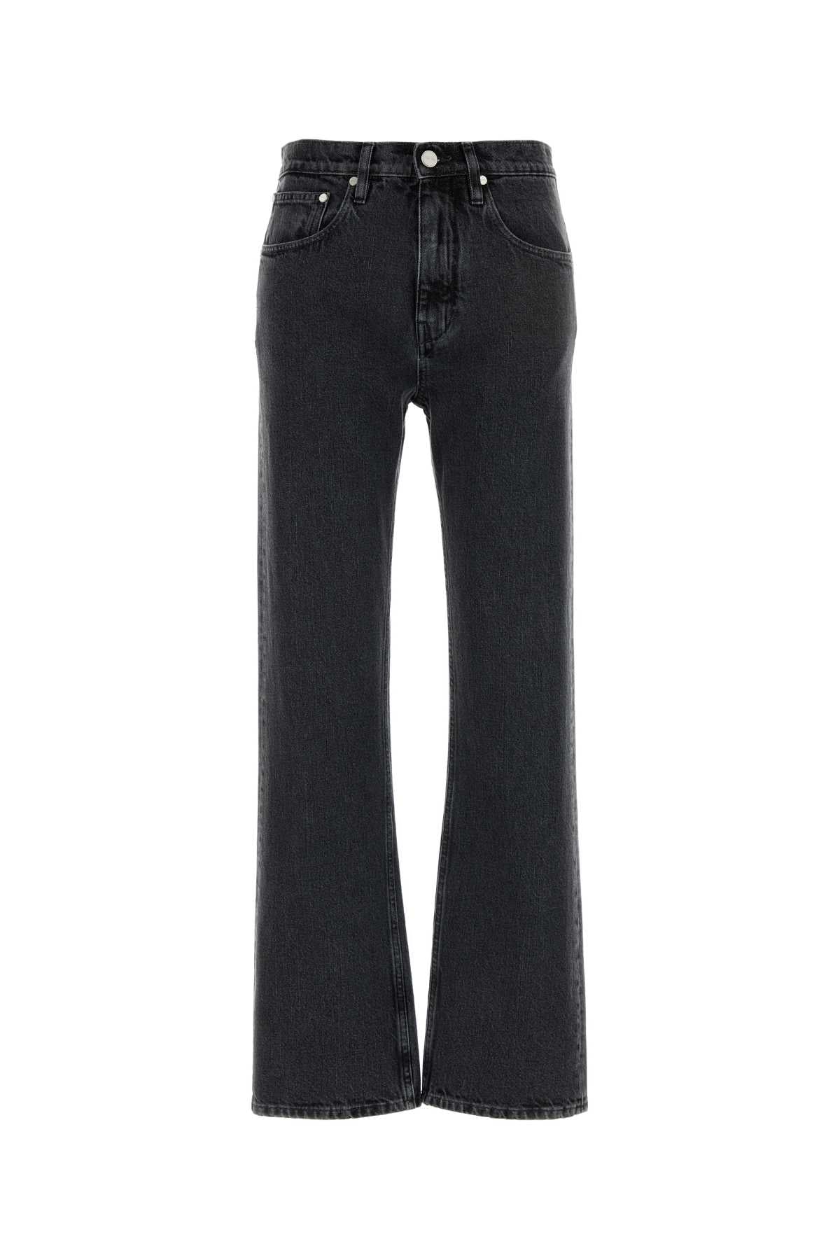 Jil Sander Women Dark Grey Denim Jeans JIL SANDER