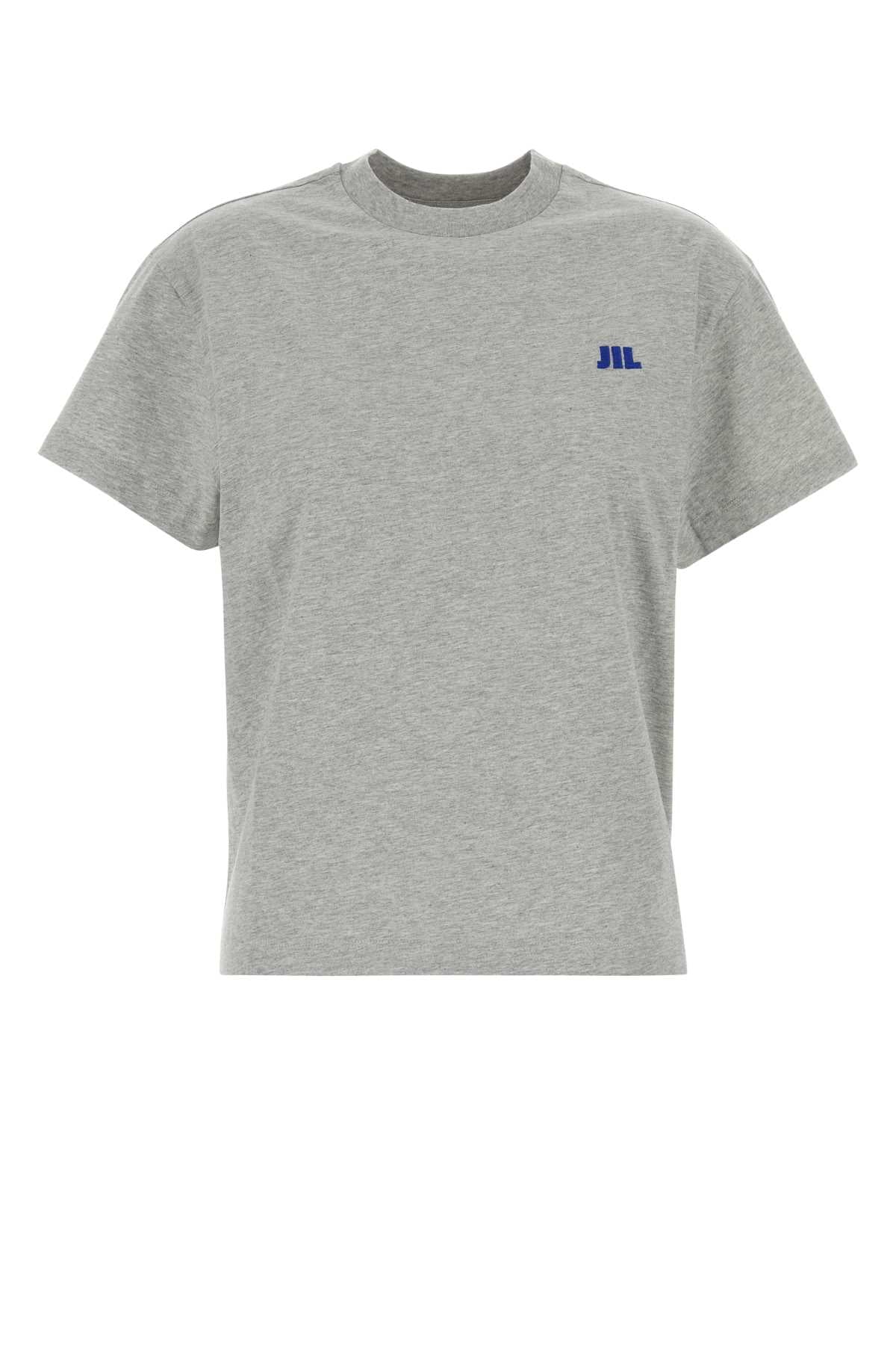 Jil Sander Women Grey Cotton T-Shirt JIL SANDER