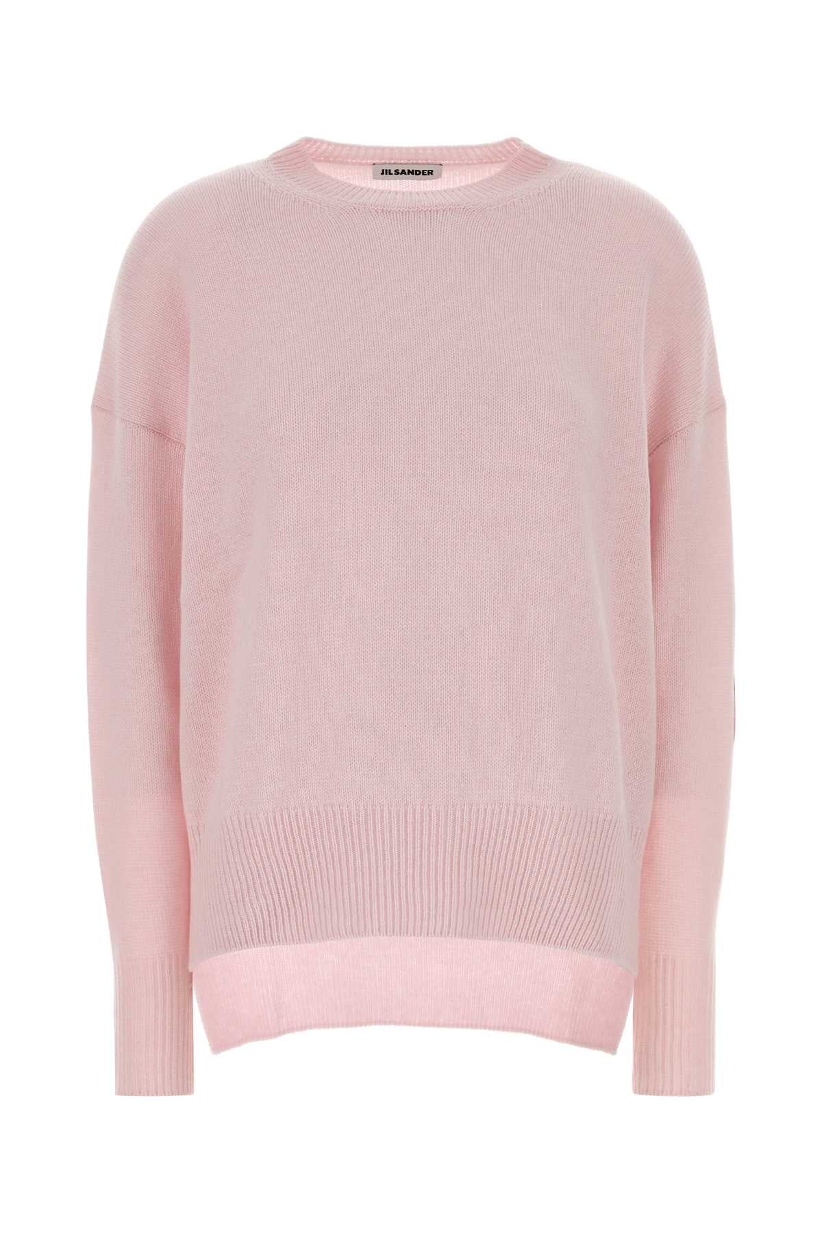 Jil Sander Women Pink Cashmere Oversize Sweater JIL SANDER