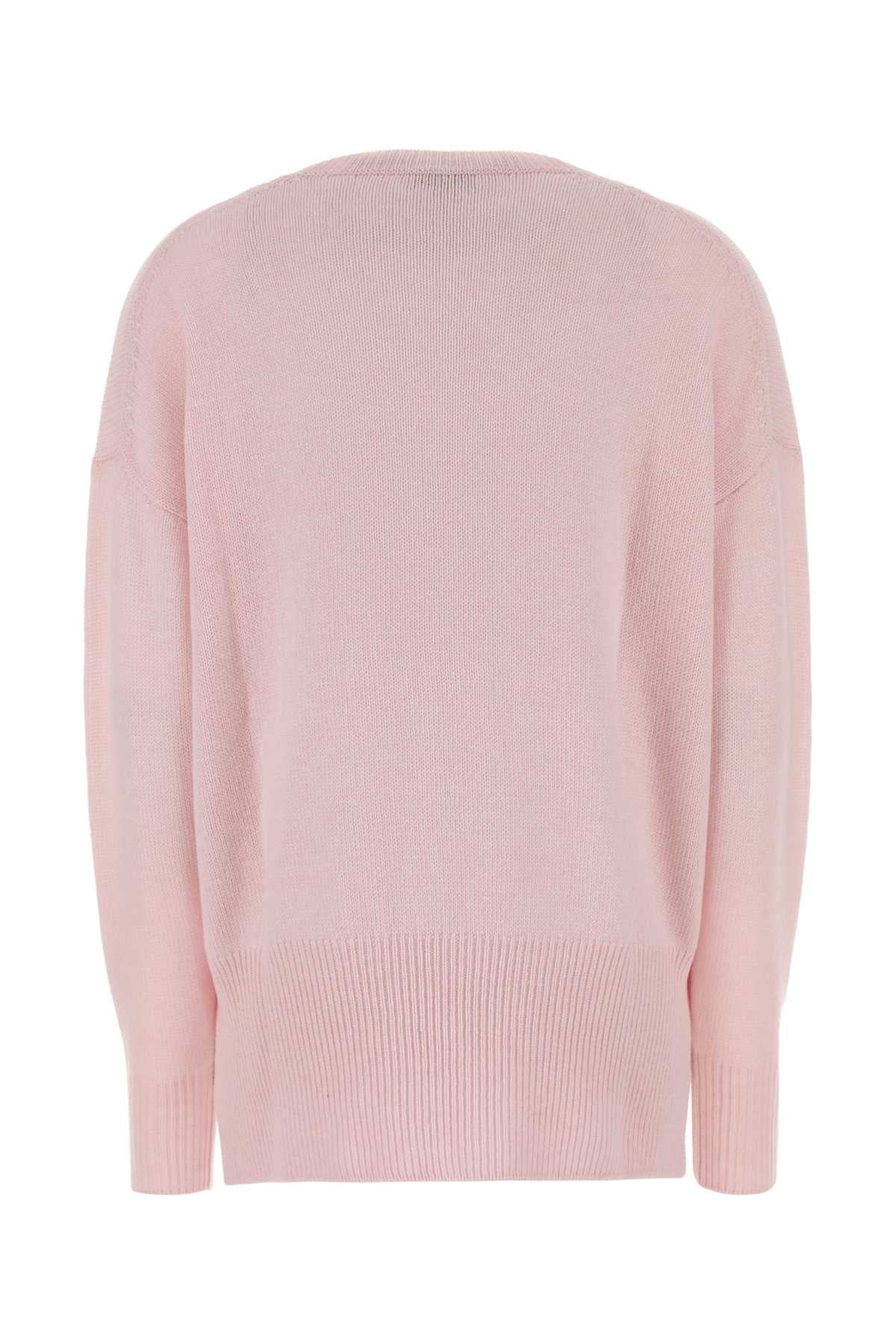 Jil Sander Women Pink Cashmere Oversize Sweater JIL SANDER