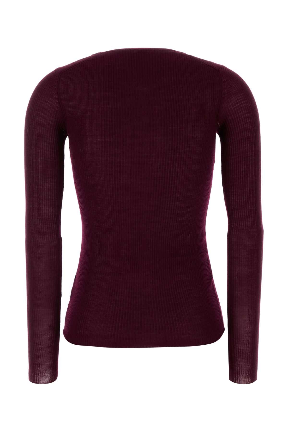 Jil Sander Women Plum Wool Sweater JIL SANDER