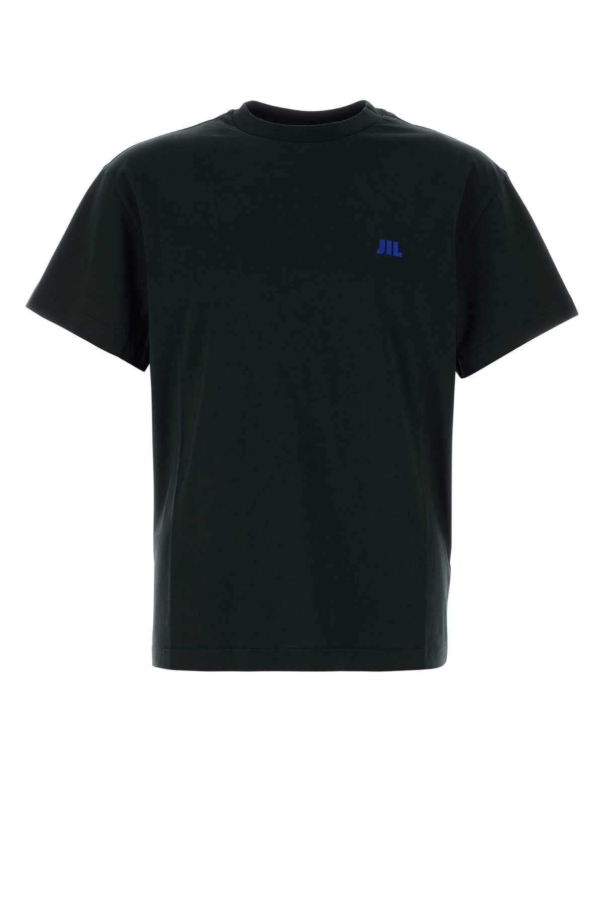 Jil Sander Men Black Cotton T-Shirt JIL SANDER