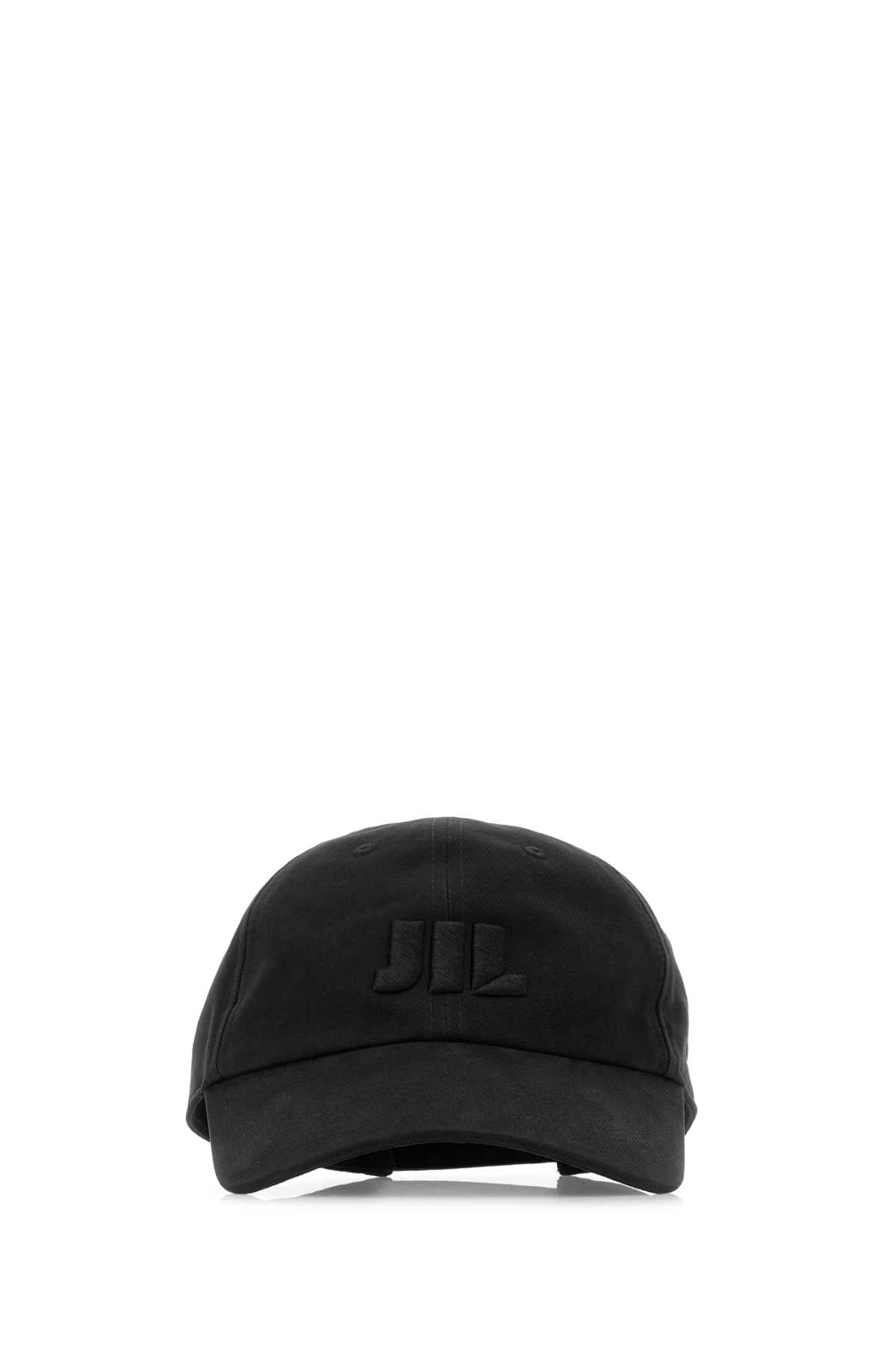 Jil Sander Men Black Twill Baseball Cap JIL SANDER