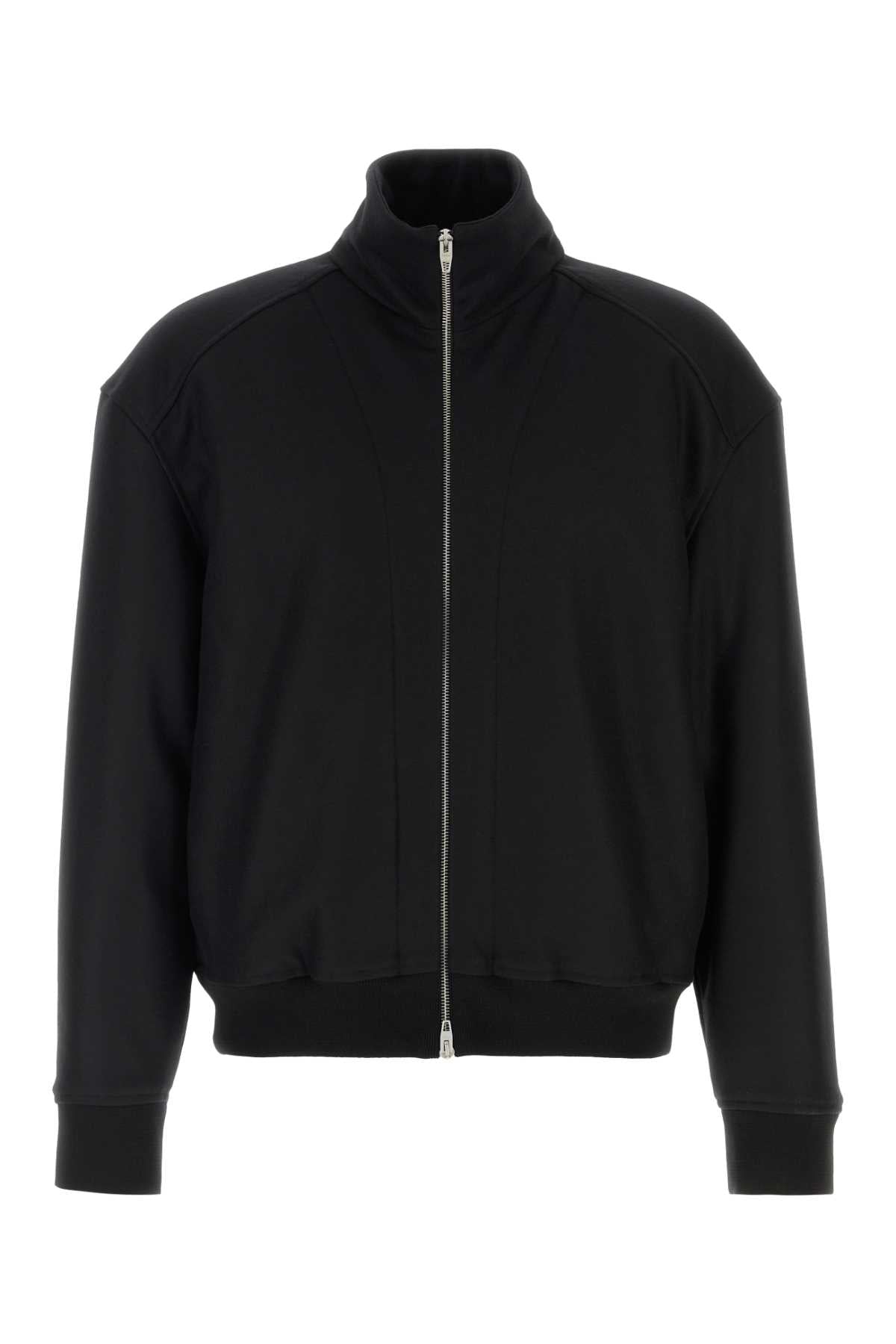Jil Sander Men Black Wool Bomber Jacket JIL SANDER
