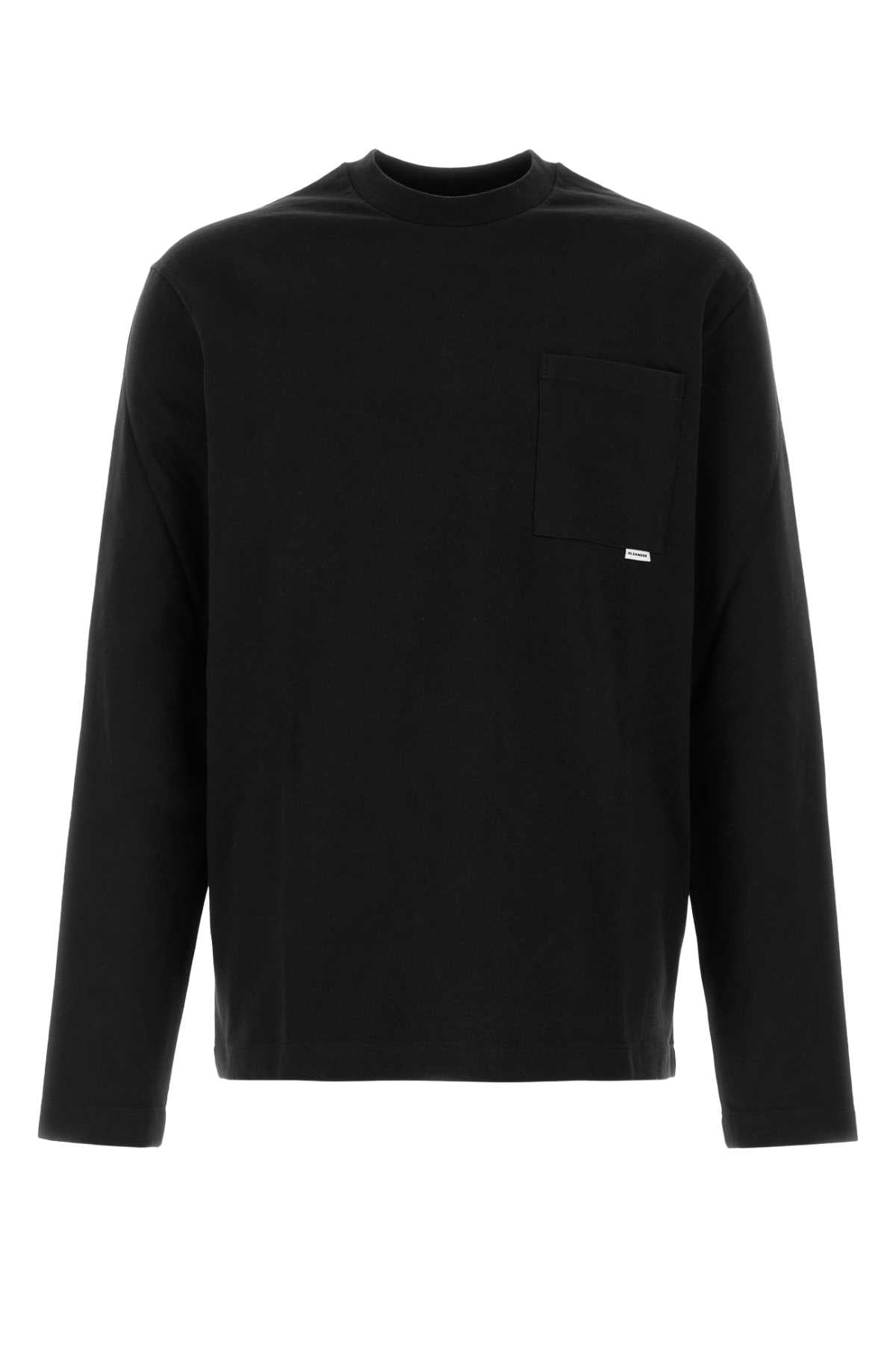 Jil Sander Men Black Cotton T-Shirt JIL SANDER