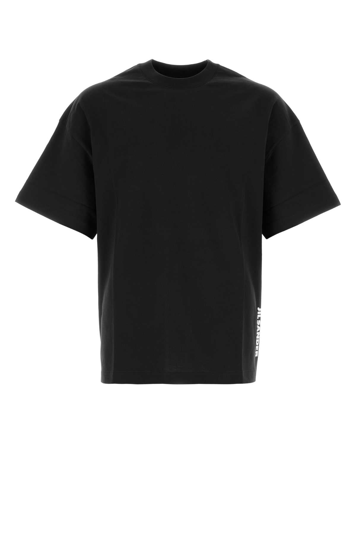 Jil Sander Men Black Cotton T-Shirt JIL SANDER